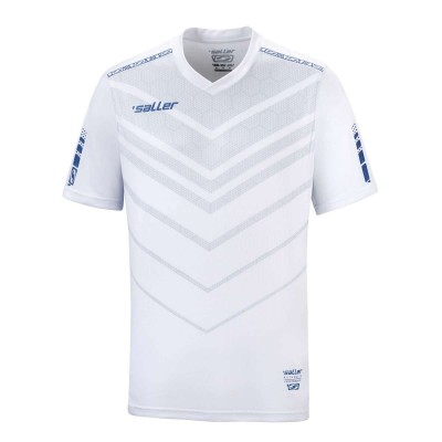 Футболна тениска Saller Celtic 2.0 - бяло-синьо изчистена визия
