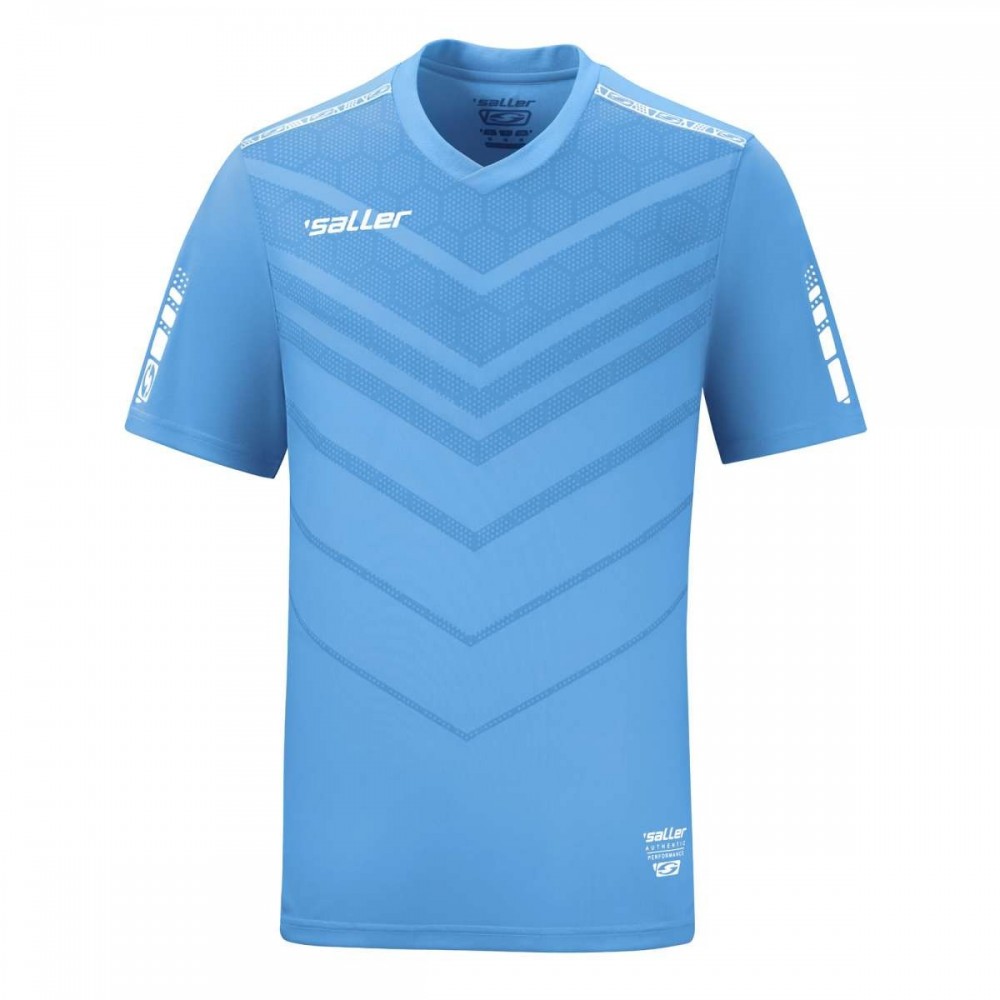 Футболна тениска Saller Celtic 2.0 - светло-синьо с бяло свеж контраст