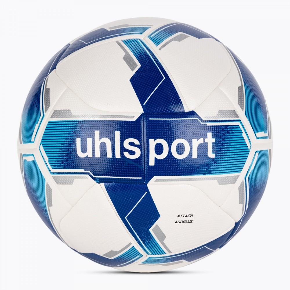 Футболна топка- Uhlsport Attack Addglue- бяло-синьо
