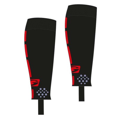 Футболни чорапи Saller Lissabon черно-червено визуален акцент
