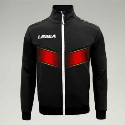 Спортно горнище Legea Bombonera- черно с червен акцент