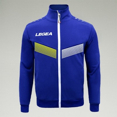 Спортно горнище Legea Zebra- синьо с жълто-бял акцент