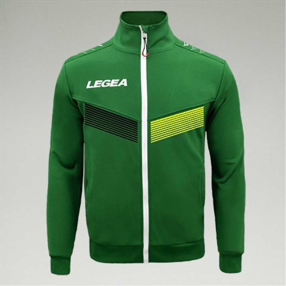 Спортно горнище Legea Zebra- зелено с черно-жълт акцент