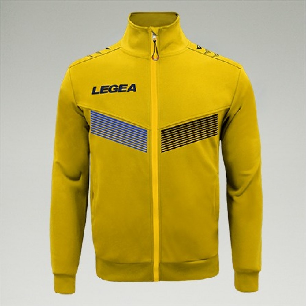 Спортно горнище Legea Zebra- жълто с черно- син акцент